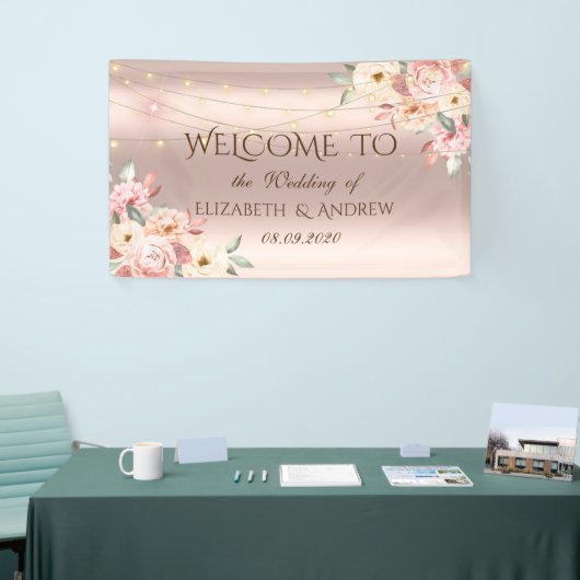 Bannière Mariage rose Gold (Salon professionnel)