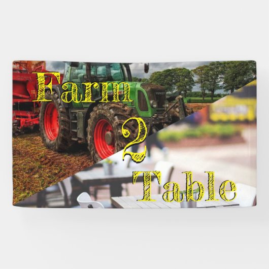 Bannière marketing de table Farm 2 (Horizontal)