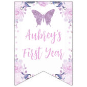 Bannière mensuelle de Parties scintillant florale  (Premier drapeau)