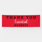 Bannière Merci des travailleurs essentiels (Horizontal)
