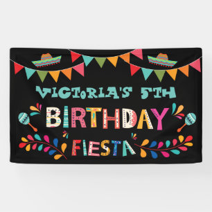 Bannière mexicaine de signe de fête d'anniversaire
