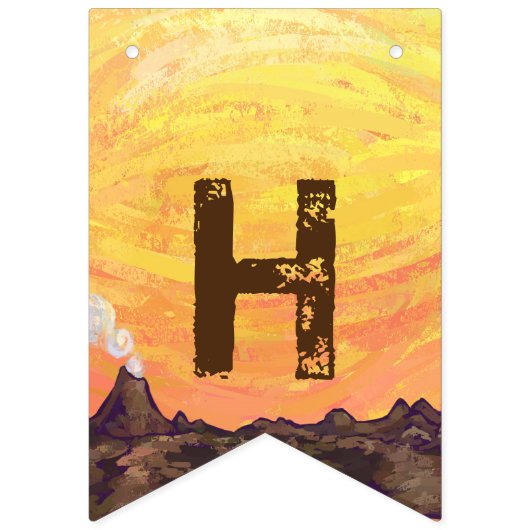 Bannière mignonne de fête d'anniversaire de T-Rex (Deuxième drapeau)