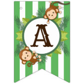 Bannière mignonne de nom de safari de jungle de (Troisième drapeau)