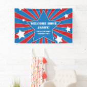 Bannière militaire des étoiles et des rayures pers (En situation)