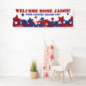 Bannière militaire patriotique personnalisée (En situation)