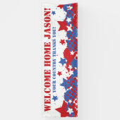 Bannière militaire patriotique personnalisée (Vertical)