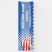Bannière militaire personnalisée du drapeau améric (Vertical)