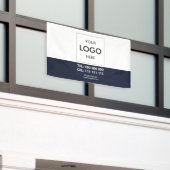 Bannière minimaliste d'entreprise moderne (Bâtiment extérieur)