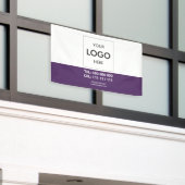 Bannière minimaliste d'entreprise moderne (Bâtiment extérieur)