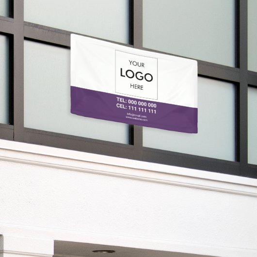 Bannière minimaliste d'entreprise moderne (Bâtiment extérieur)