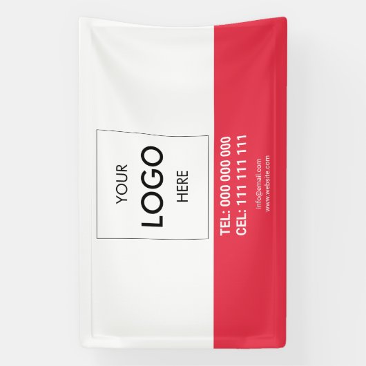 Bannière minimaliste d'entreprise moderne (Verticale)