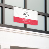 Bannière minimaliste d'entreprise moderne (Bâtiment extérieur)