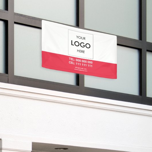 Bannière minimaliste d'entreprise moderne (Bâtiment extérieur)