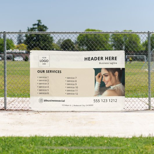 Bannière minimaliste en beige (Insitu)