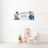 Bannière moderne blanche noire 2 PHOTO Graduation (En situation)