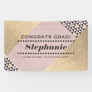 Bannière moderne de fête de remise des diplômes de