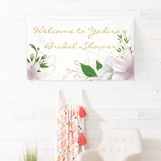 Bannière moderne en Fête des mariées rose douce (En situation)