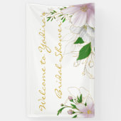 Bannière moderne en Fête des mariées rose douce (Vertical)