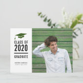 Bannière moderne Graduation Party Invitation (Debout devant)