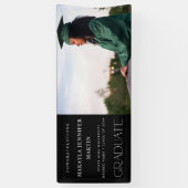 Bannière moderne H Photo Graduate - Noir (Vertical)