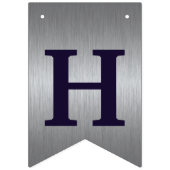 Bannière moderne pourpre et argentée de joyeux (Deuxième drapeau)