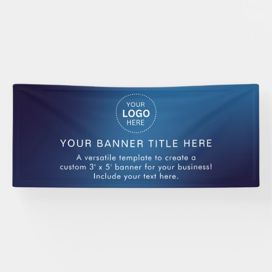 Bannière moderne professionnelle de 6' de logo d'e (Horizontal)