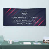Bannière moderne professionnelle de 6' de logo d'e (Salon professionnel)