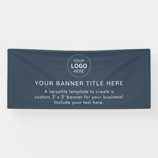 Bannière moderne professionnelle de 6' de logo d'e (Horizontal)