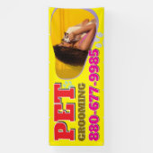 Bannière modifiable des services de toilettage pou (Verticale)