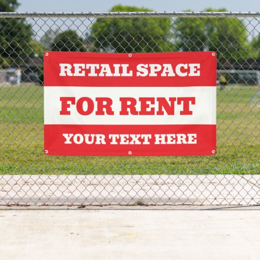 Bannière modifiable personnalisée à louer (En situation)