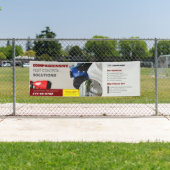 Bannière modifiable pour les services de lutte ant (En situation)