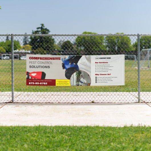 Bannière modifiable pour les services de lutte ant (En situation)