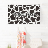 Bannière Motif de vache (En situation)