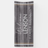 Bannière Neutre et Rustique de la Réunion familial (Vertical)