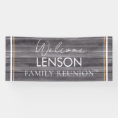 Bannière Neutre et Rustique de la Réunion familial (Horizontal)