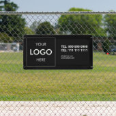 Bannière noire de marque du logo de l'entreprise (Insitu)