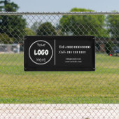 Bannière noire de marque du logo de l'entreprise  (Insitu)