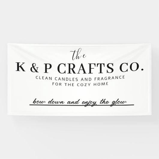 Bannière Nom de société personnalisée (Horizontal)