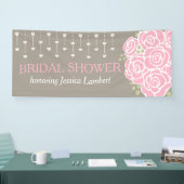 Bannière nuptiale de nom de petit bouquet de (Salon professionnel)