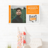 Bannière Orange Boxes & Photo Graduation (En situation)