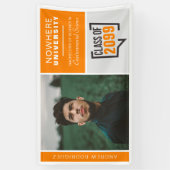 Bannière Orange Boxes & Photo Graduation (Vertical)
