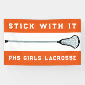 Bannière Orange de l'équipe de crosse (Horizontal)