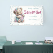 Bannière Ourson Fête Prénatale Bébé (Salon professionnel)