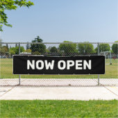 Bannière ouverte Black Now (En situation)