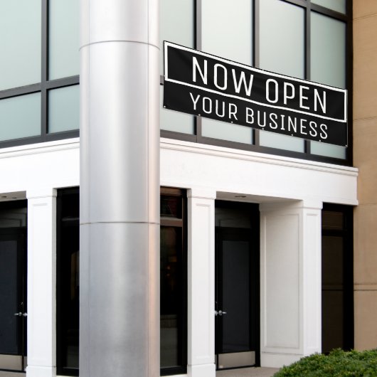 Bannière ouverte Black Now (Bâtiment extérieur)