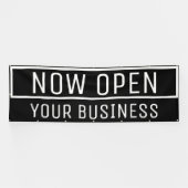 Bannière ouverte Black Now (Horizontal)