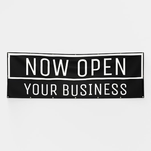 Bannière ouverte Black Now (Horizontal)