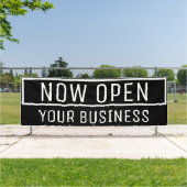 Bannière ouverte Black Now (Insitu)