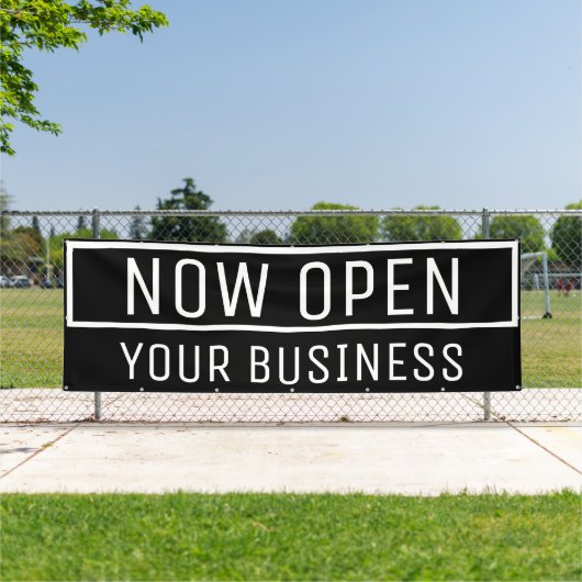 Bannière ouverte Black Now (Insitu)