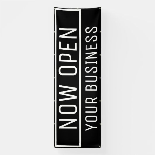 Bannière ouverte Black Now (Verticale)